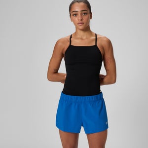 Women's Solid Volley Swim Shorts Blue - XL