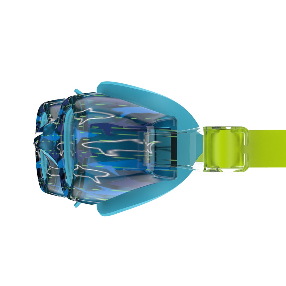 Kids Hydrospex Print Glitter Goggles Blue