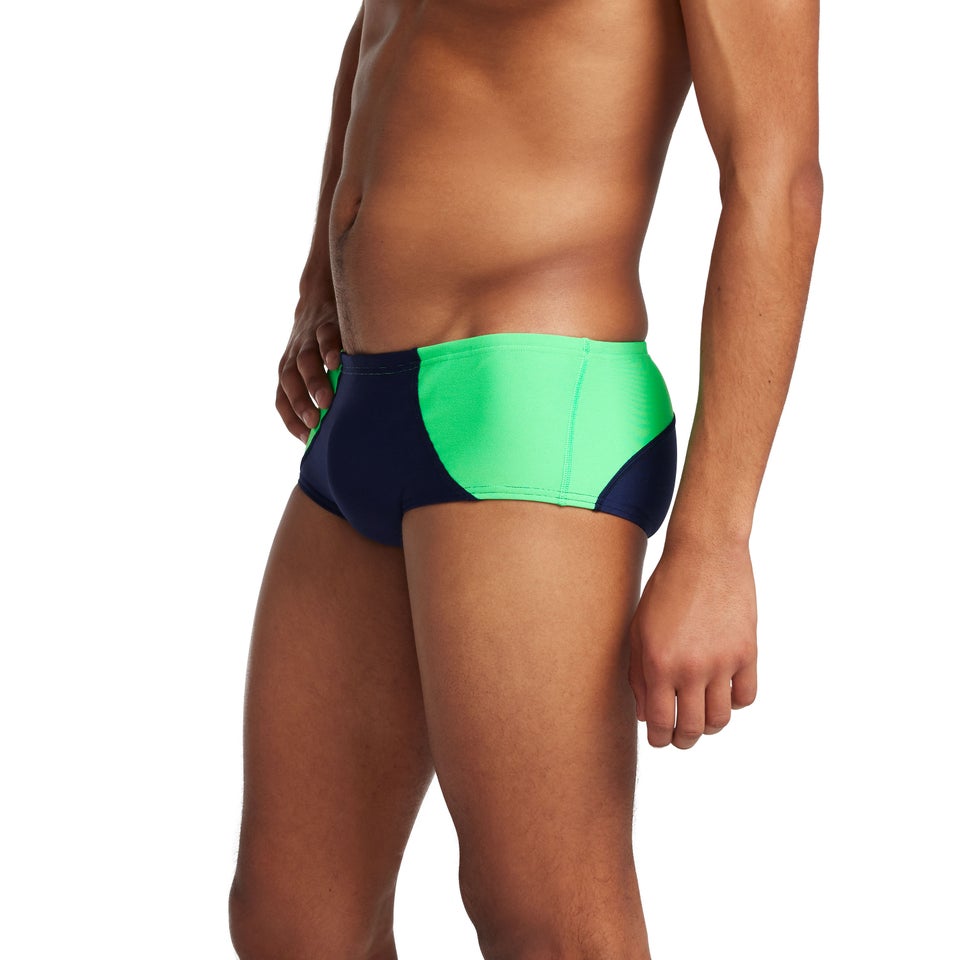 Men's Colorblock Euro Brief Navy