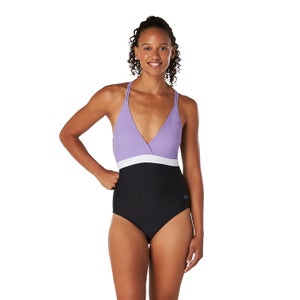 Women's Adjustable Crossback One Piece Purple