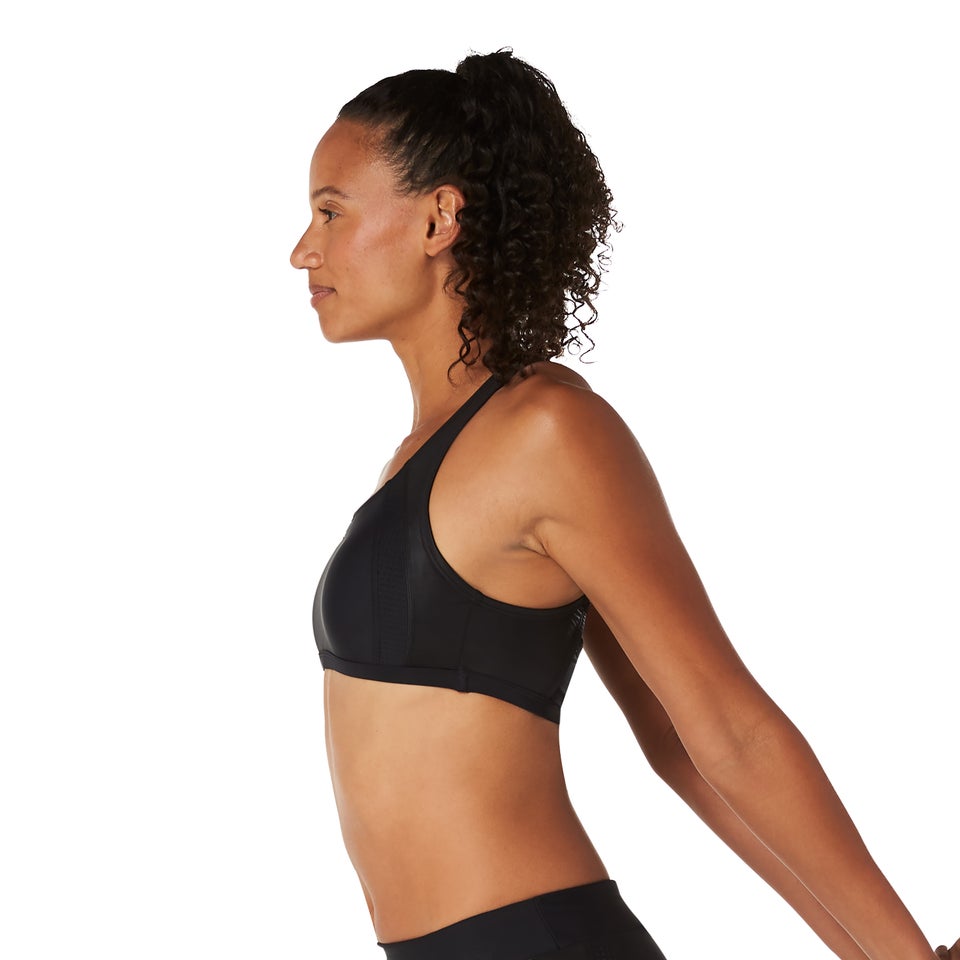 Women's Quantum Sheen Bikini Top Black