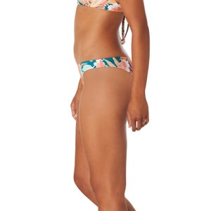 Women's Print Scoop Bikini Bottom Blue