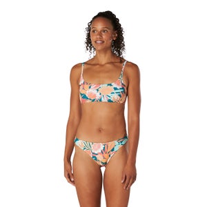 Women's Print Scoop Bikini Bottom Blue