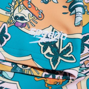 Infant Boys' Digital Allover Aquashort Blue/Yellow