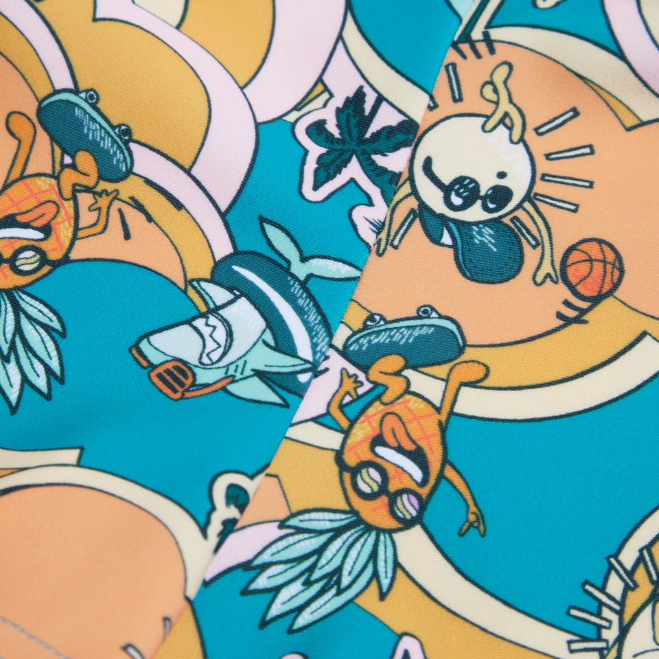 Infant Boys' Digital Allover Aquashort Blue/Yellow