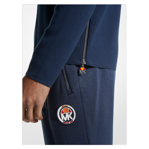 Men's MK X ellesse Zipper Crew Jacket Blue