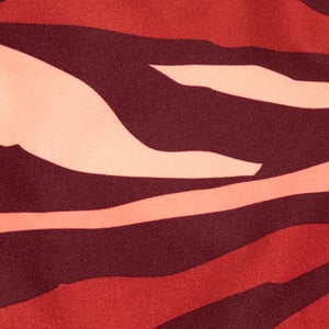 Men's Printed Leisure 14" Swim Shorts Oxblood/Orange