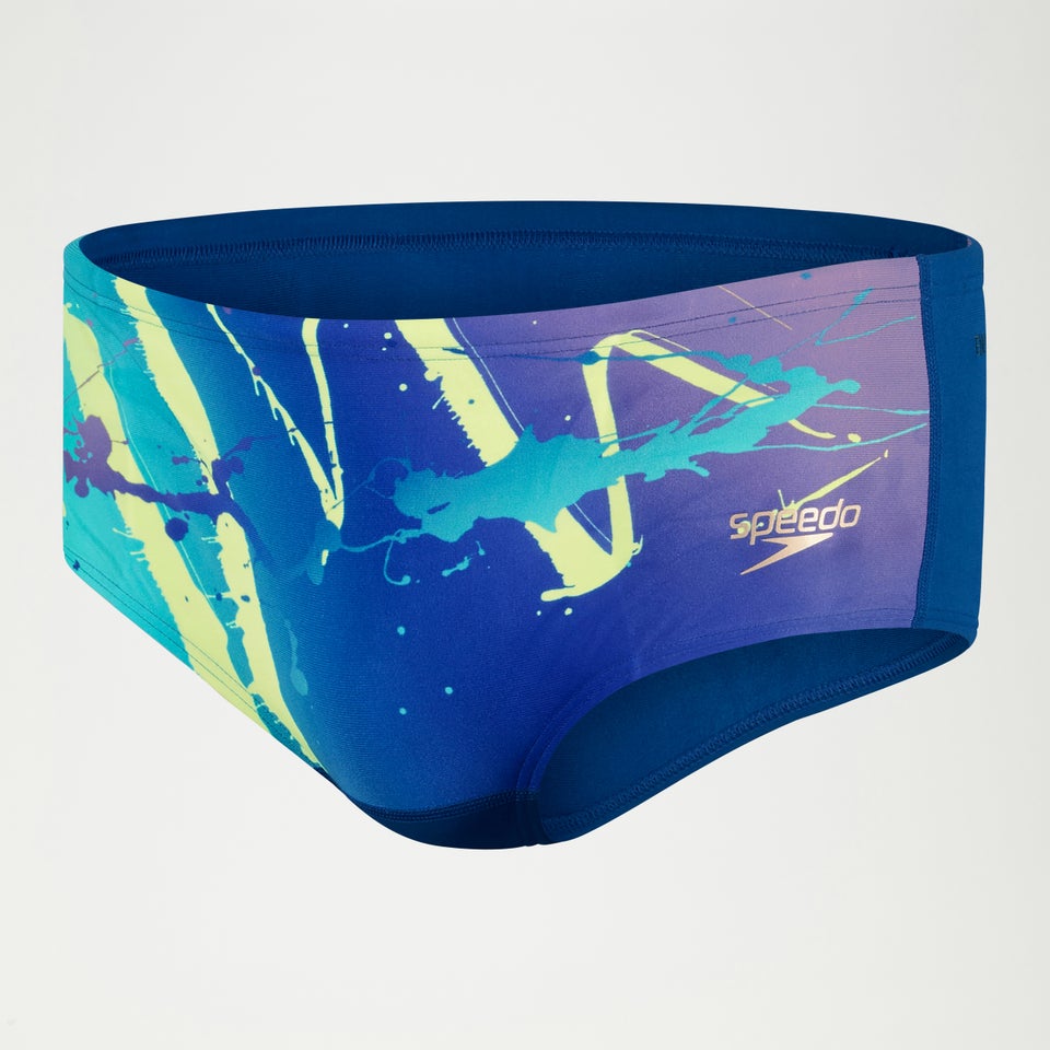 Slip de bain Homme Club Training 14 cm bleu/lilas