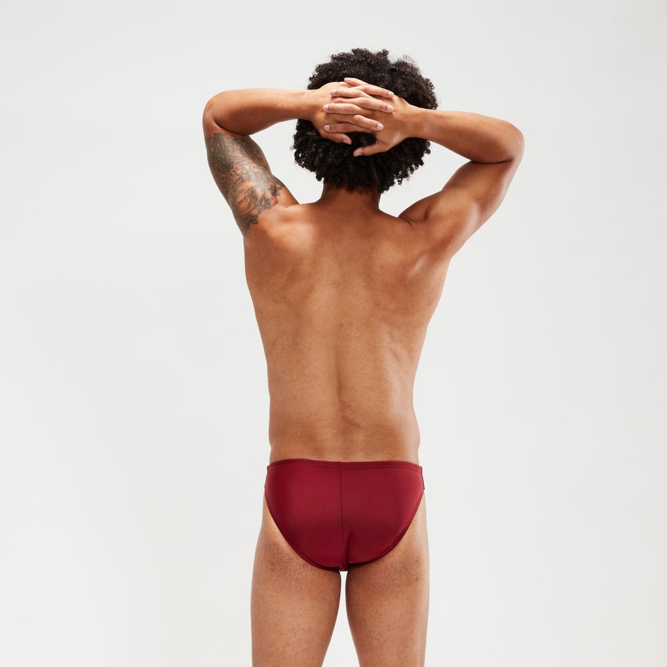 5 cm Solar Badehose für Herren Weinrot/Koralle