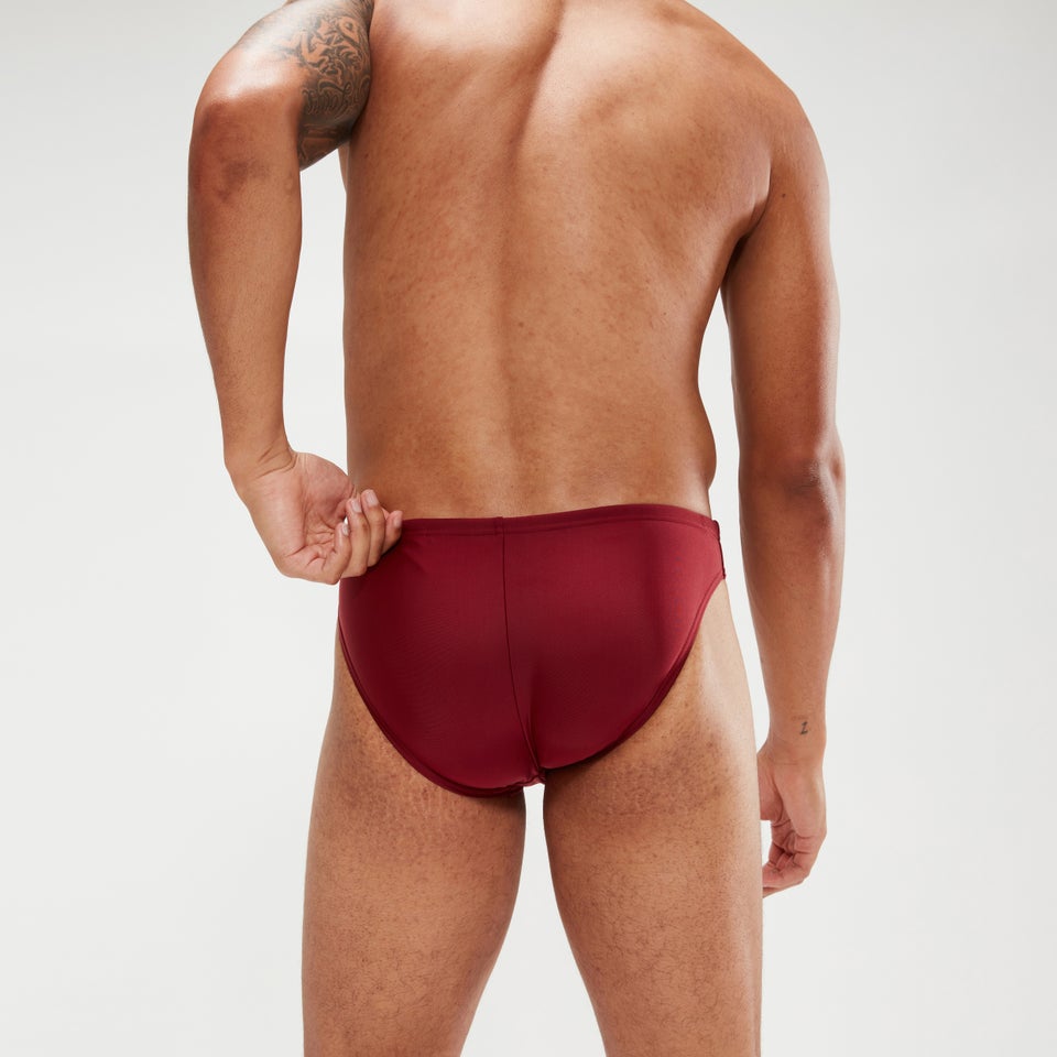 5 cm Solar Badehose für Herren Weinrot/Koralle