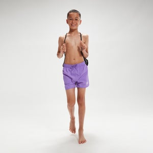 Short de bain Garçon Essential 33 cm lilas