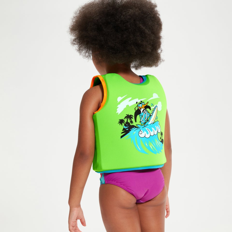 Infant Learn to Swim Chima African Penguin Float Vest Green