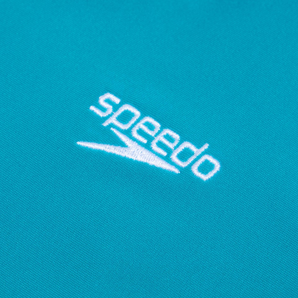 Bedrucktes kurzärmeliges Rash-Top für Jungen Aqua