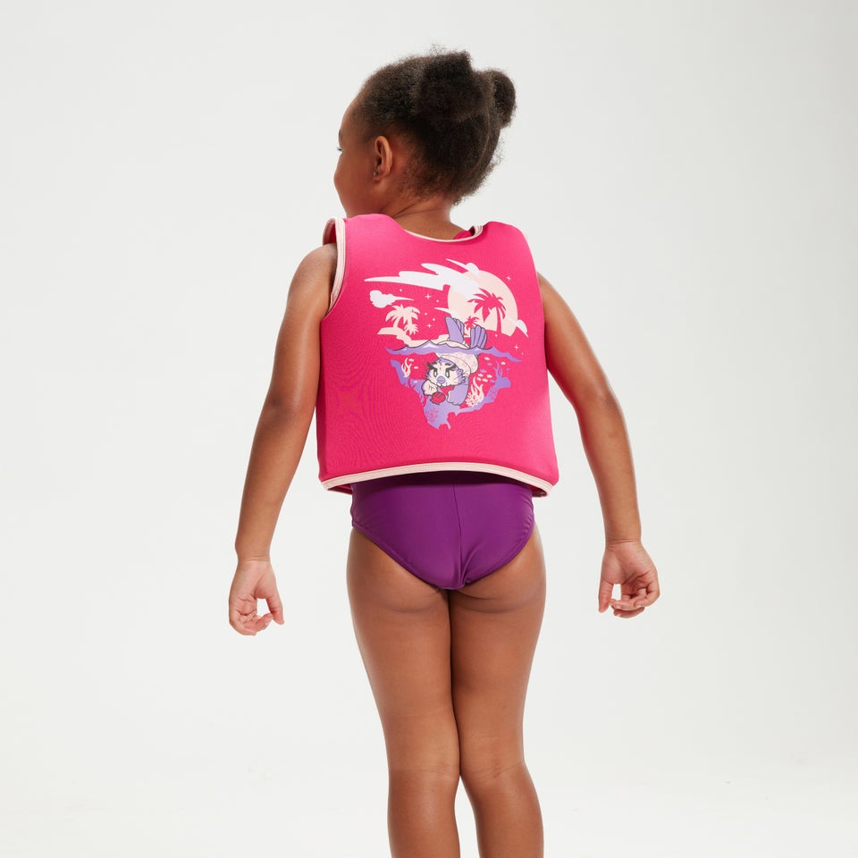 Schwimmlern- Schwimmweste mit Aria, dem Seeotter, für Kleinkinder Pink