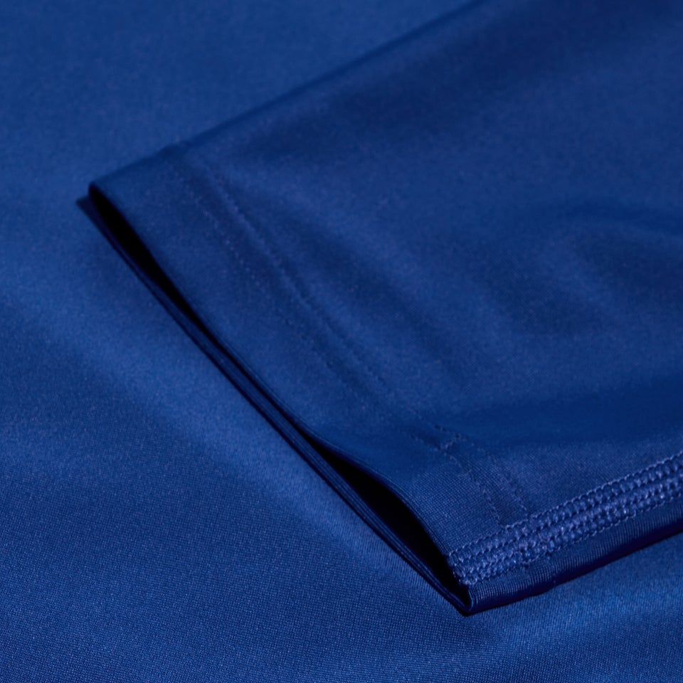 Haut de bain Homme imprimé manches longues bleu/blanc