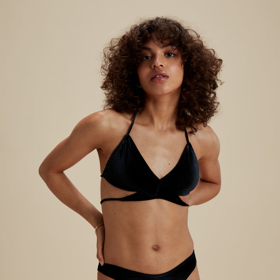 Flu3nte Velour Convertible Sri Top