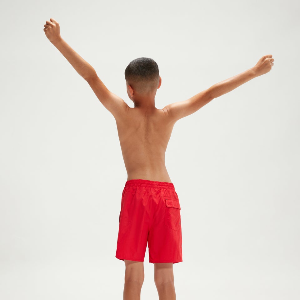 Boys' Hyper Boom 15" Swim Shorts Red/Grey