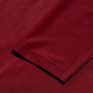 Bedrucktes, langärmeliges Schwimmtop für Herren Weinrot