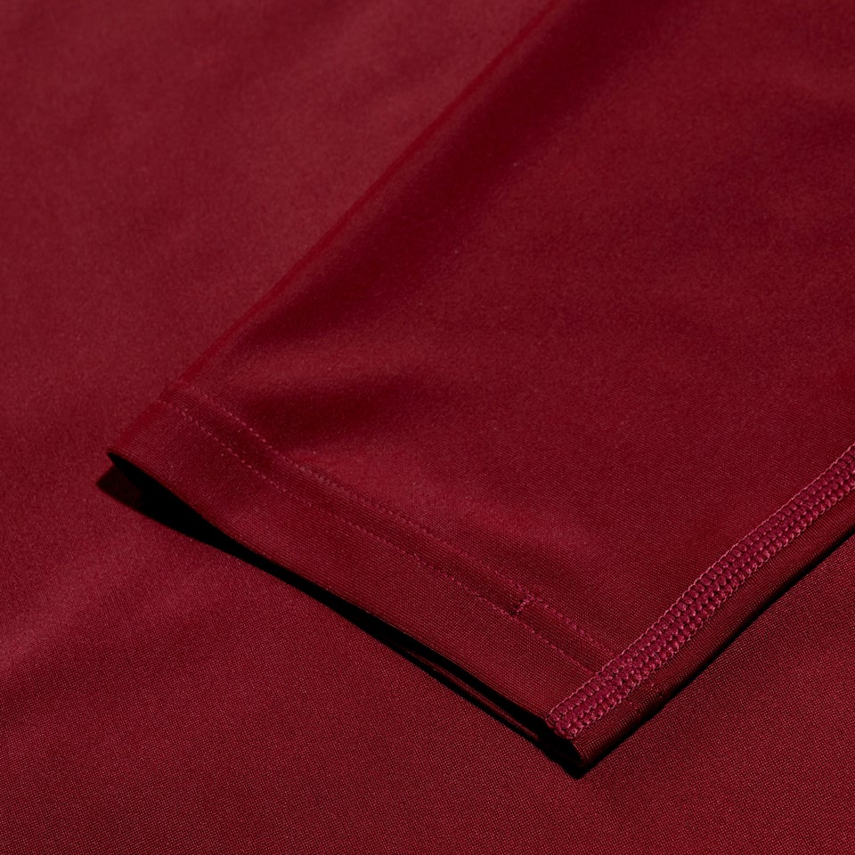 Bedrucktes, langärmeliges Schwimmtop für Herren Weinrot