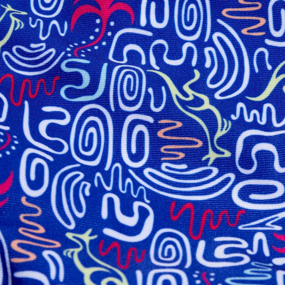 Men's 6.5" Club Training Jump Around Brief Blue/Pink