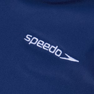 Schwimmlern-Essential Unisex Rash-Top mit Kapuze für Kleinkinder Blau/Koralle