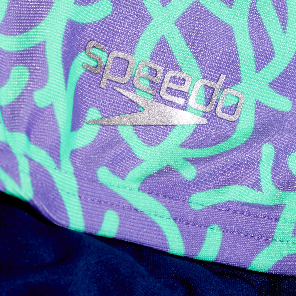 17 cm Club Training Badehose für Herren Flieder/Grün