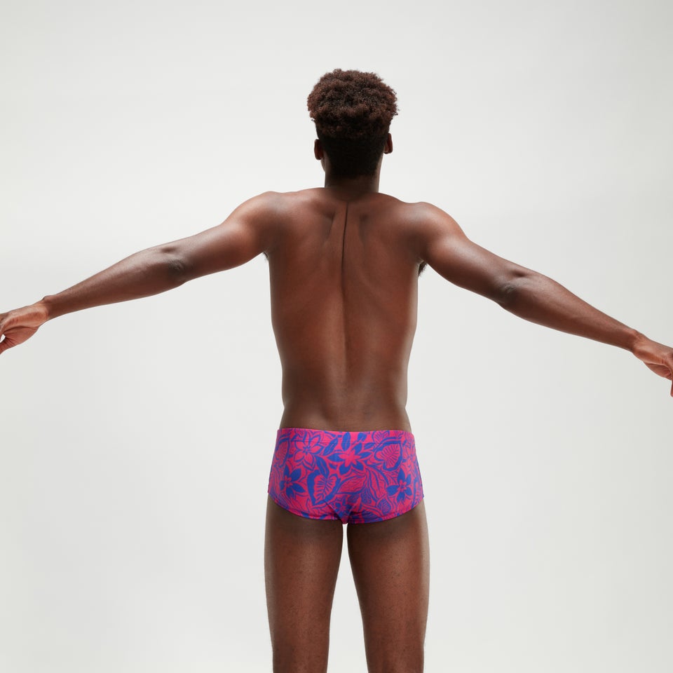 Slip de bain Homme Club Training Bondi Night Floral 13,5 cm bleu/rose