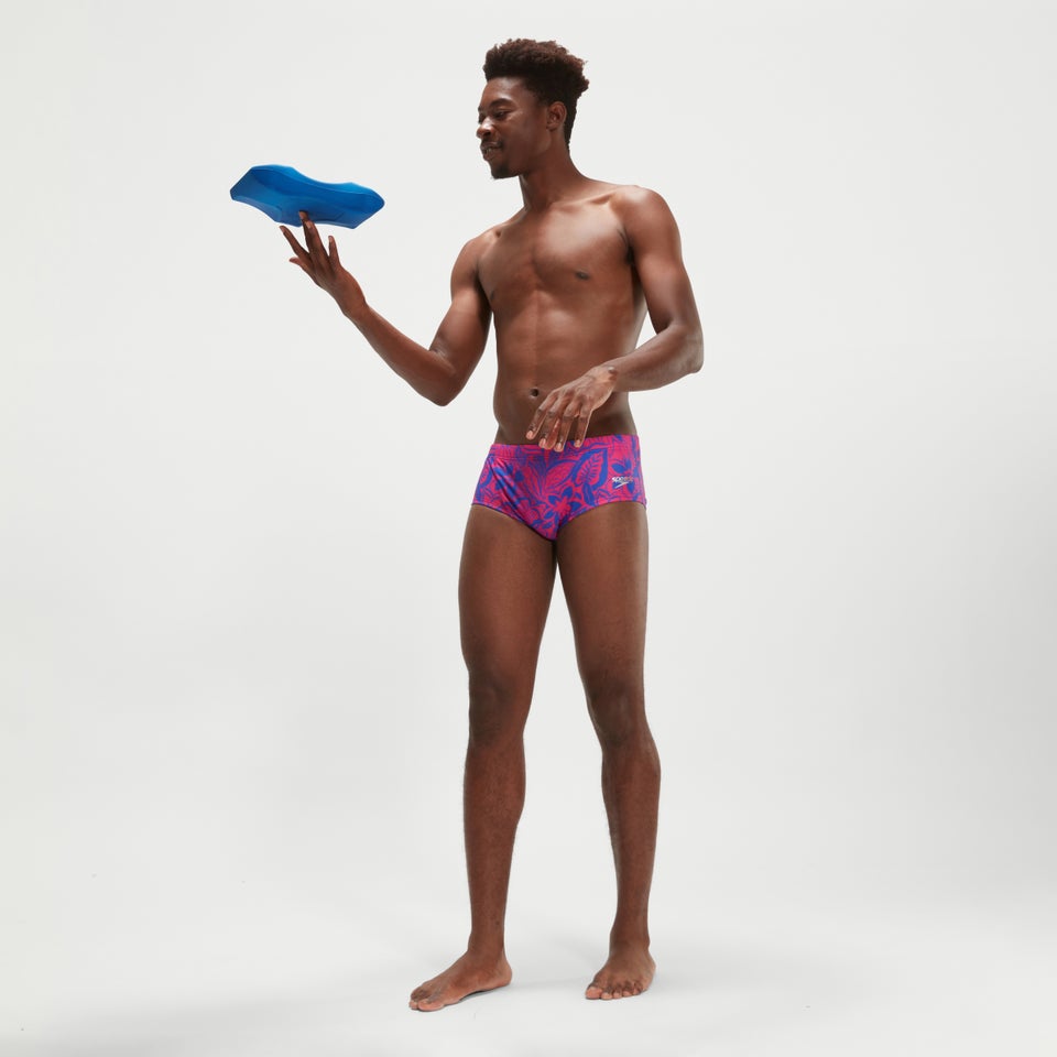 Slip de bain Homme Club Training Bondi Night Floral 13,5 cm bleu/rose