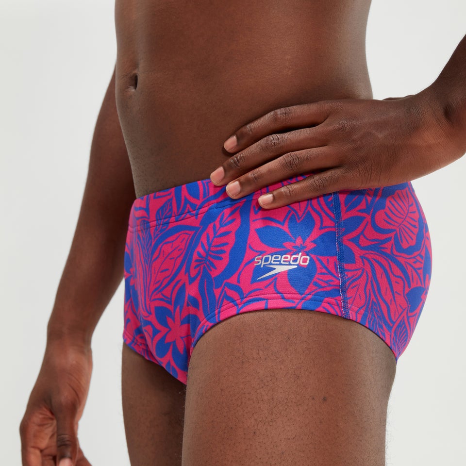 Slip de bain Homme Club Training Bondi Night Floral 13,5 cm bleu/rose