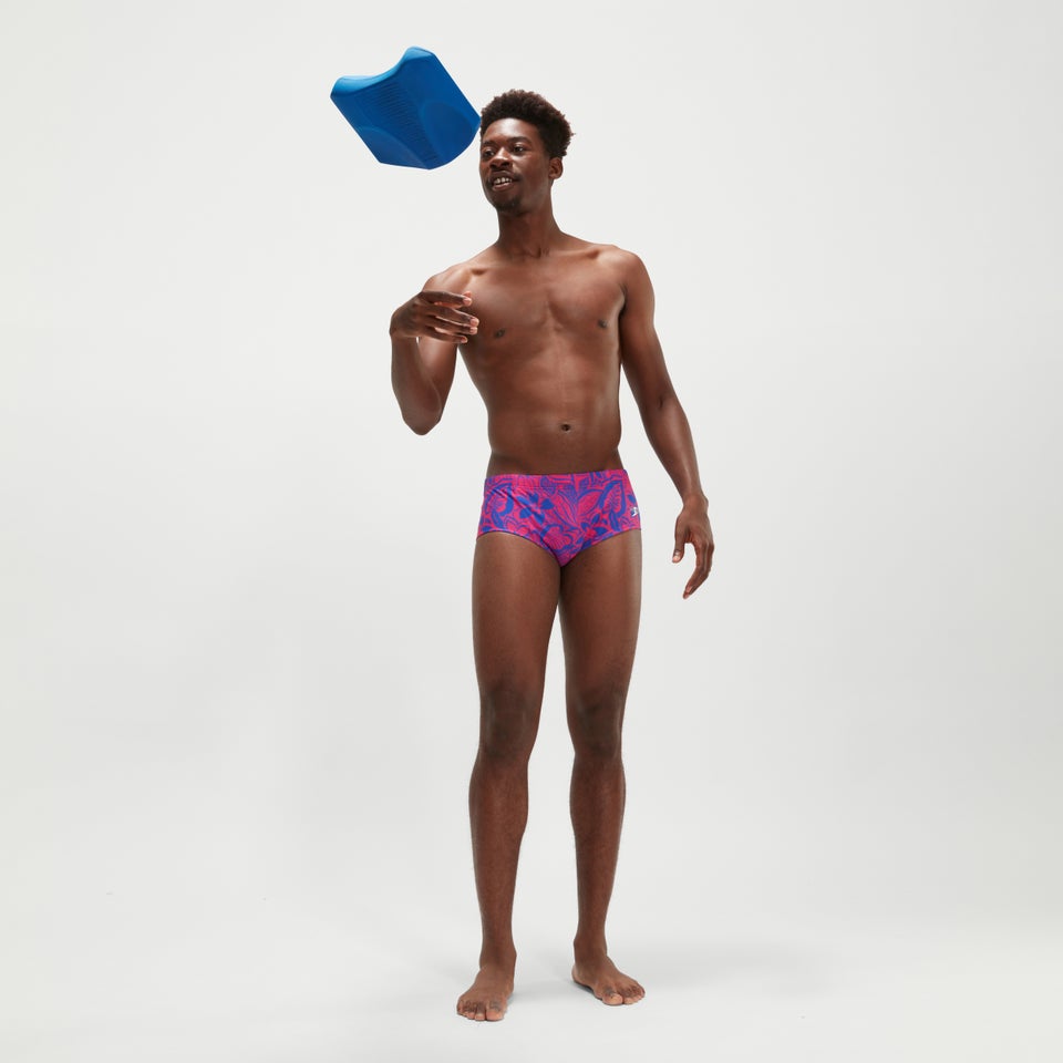 Slip de bain Homme Club Training Bondi Night Floral 13,5 cm bleu/rose