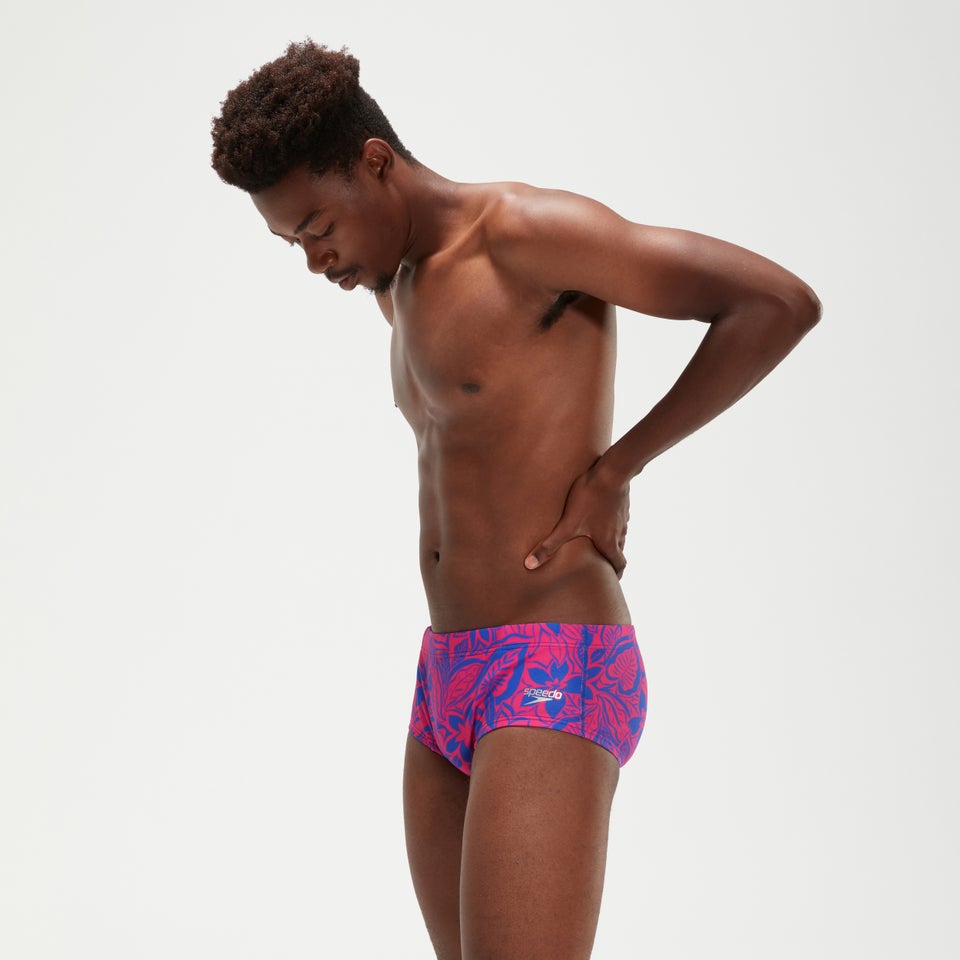 Slip de bain Homme Club Training Bondi Night Floral 13,5 cm bleu/rose