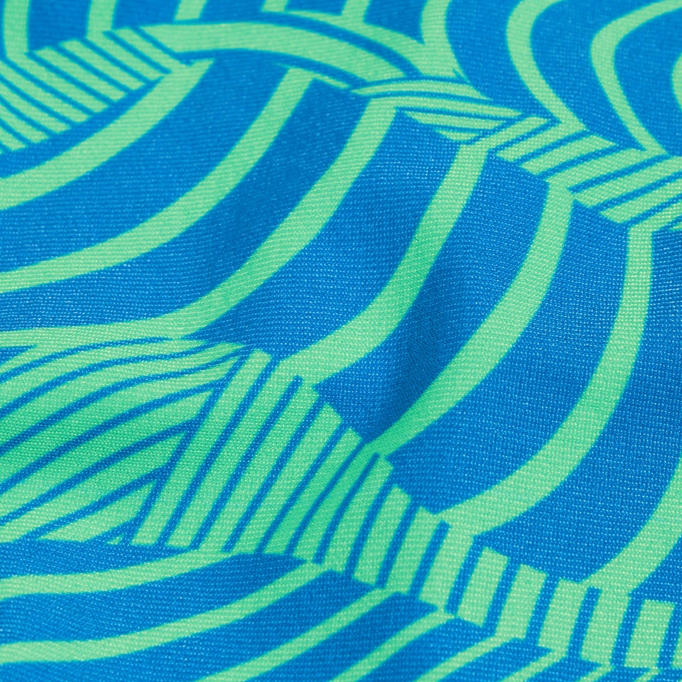 Slip de bain Homme Club Training Wavespace 8 cm bleu/vert