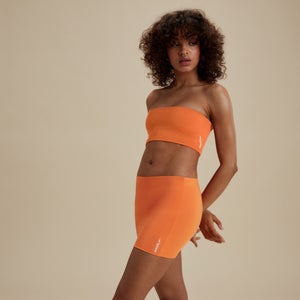 Women's Flu3nte Solid Convertible Tube Top Orange
