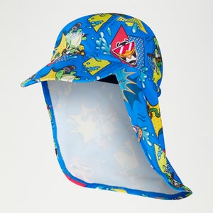 Schwimmlern-Sonnenschutzhut für Jungen im Kleinkindalter Blau