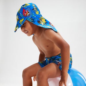 Schwimmlern-Sonnenschutzhut für Jungen im Kleinkindalter Blau