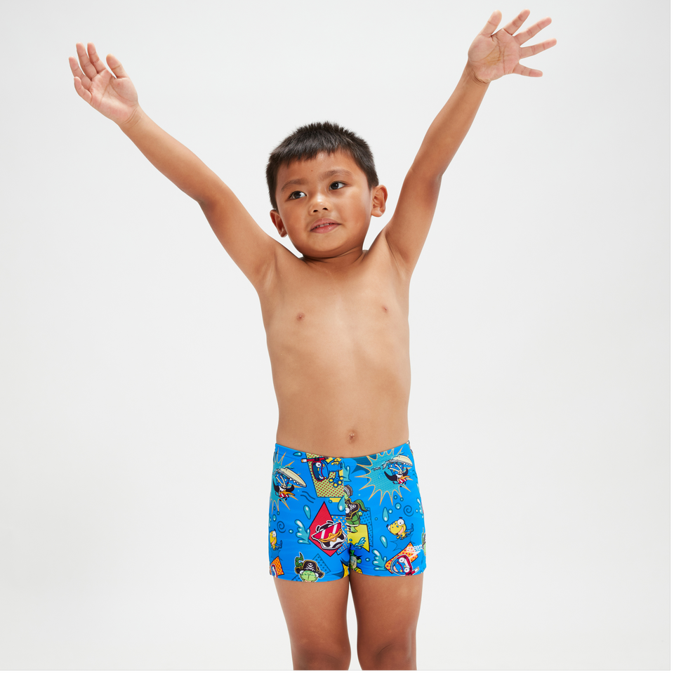 Infant Boys' Learn To Swim Aquashorts Blue/Yellow