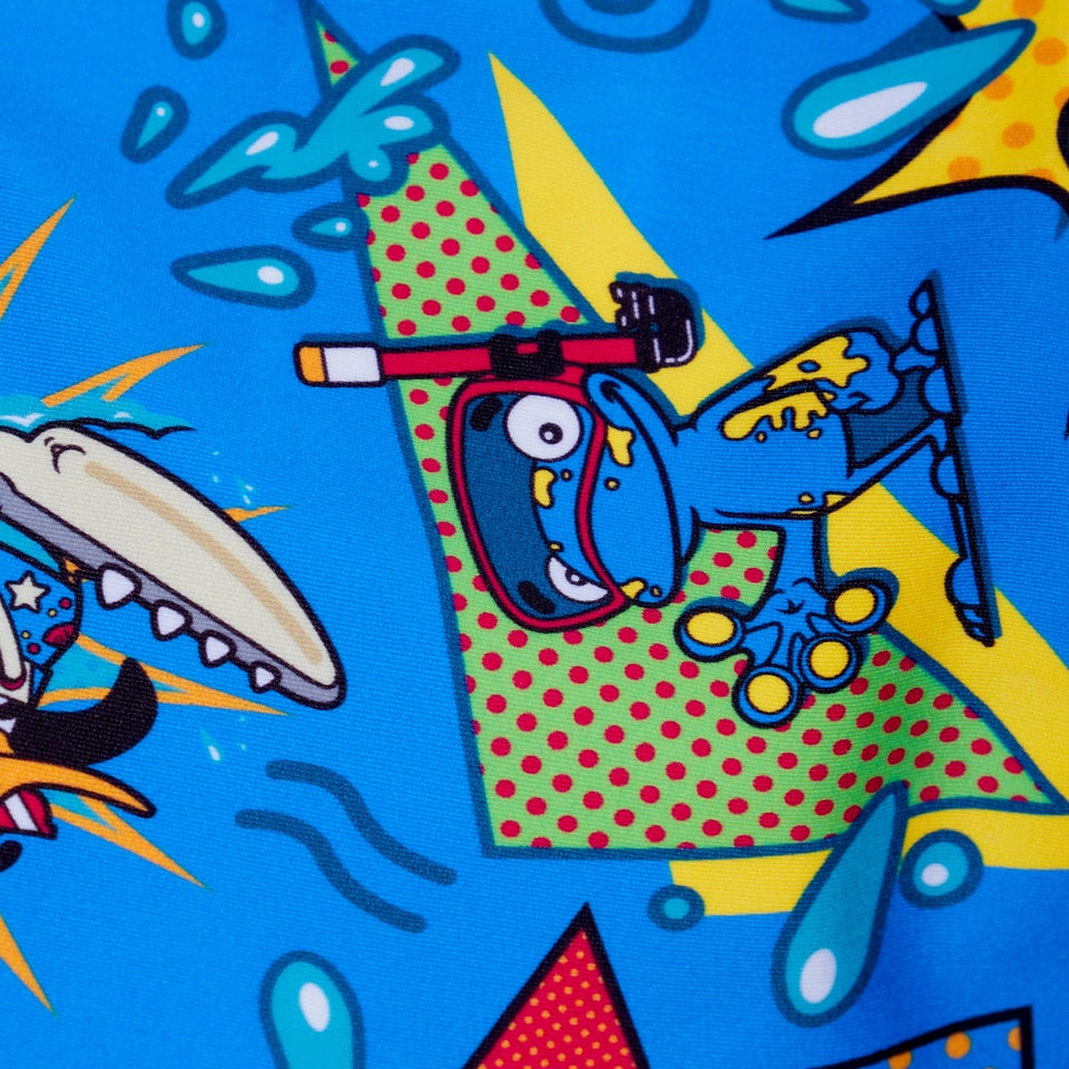 Infant Boys' Learn To Swim Aquashorts Blue/Yellow