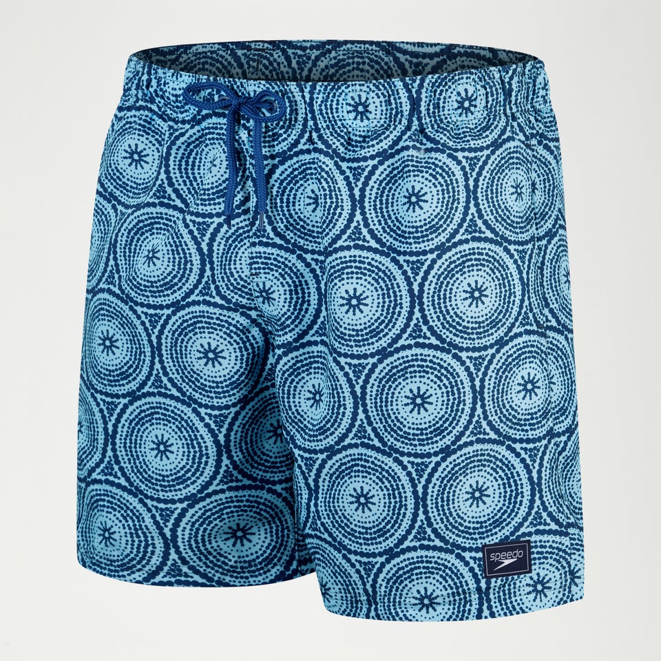 Short de bain Homme Printed Leisure 45 cm bleu