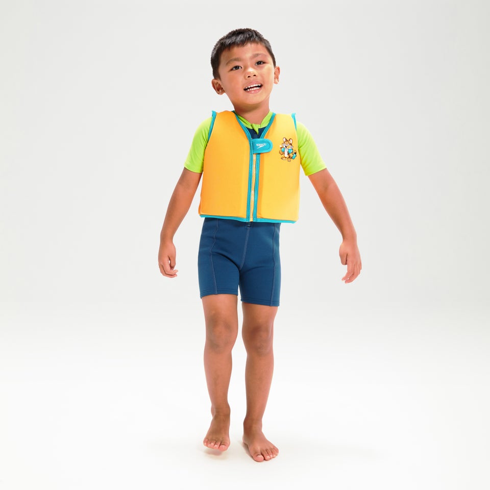 Infant Learn to Swim Aanadi Bengali Tiger Cub Float Vest Orange