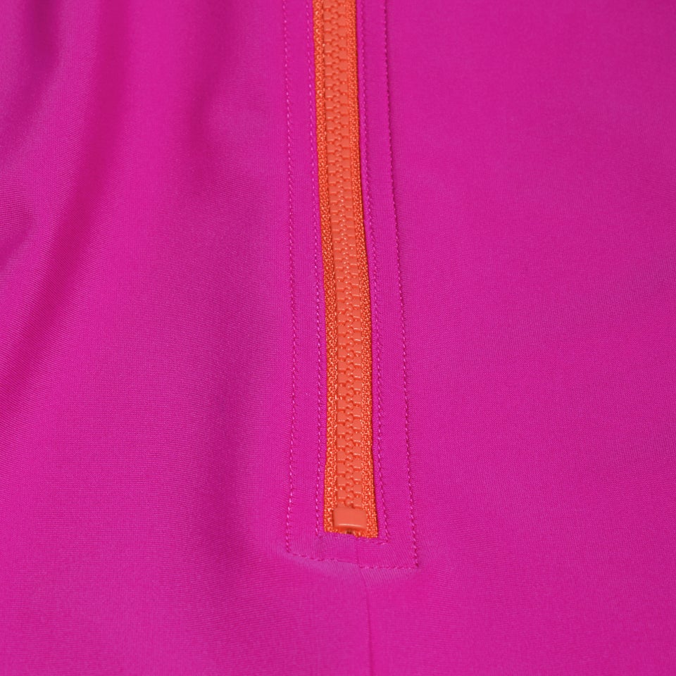 Bedruckter All-In-One-Badeanzug für Mädchen im Kleinkindalter Violett