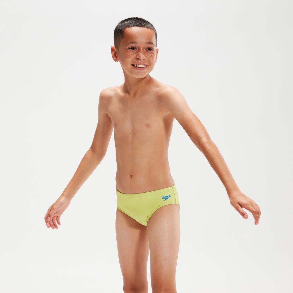 Boys' 6.5cm Logo Brief Yellow