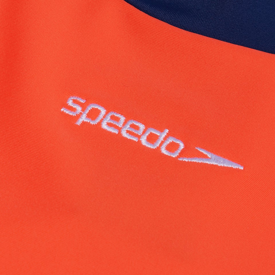 Haut Rash Bébé unisexe Learn To Swim bleu/corail