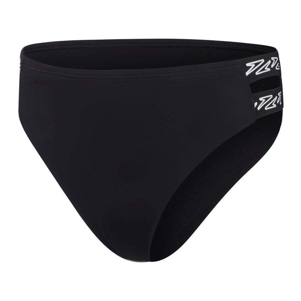 Women's Flu3nte Solid Logo Elastic High Waist Bottom Black