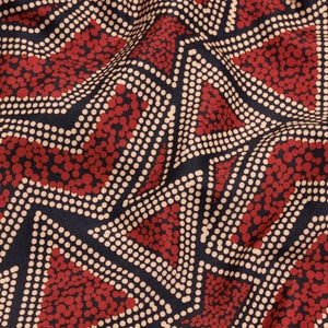 Men's Printed Leisure 16" Swim Shorts Oxblood/Orange