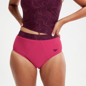 Women's Shaping Printed Evie Tankini Plum/Cherry