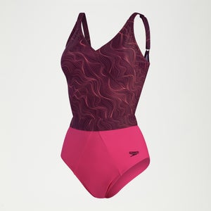 Women's Shaping Printed Evie Tankini Plum/Cherry