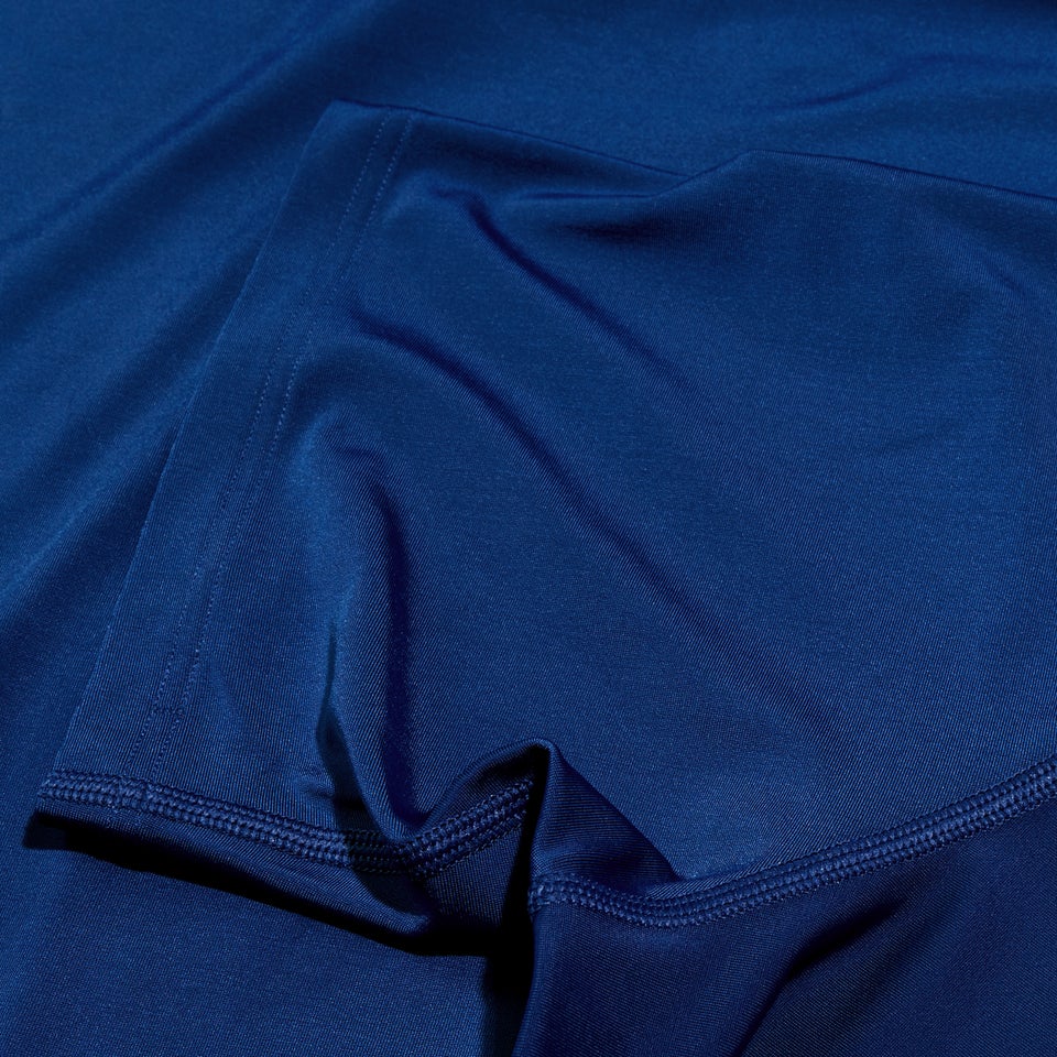 Haut de bain Homme imprimé à manches courtes bleu