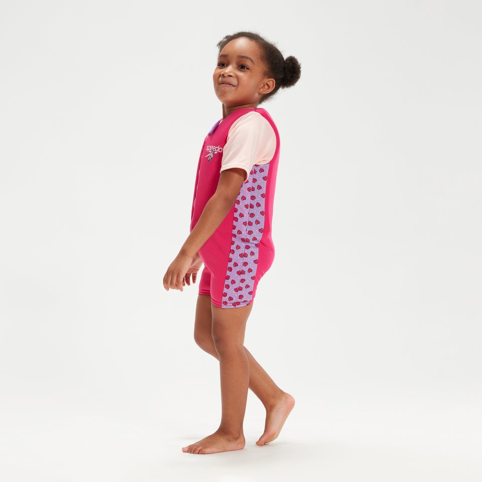 Combinaison de flottaison Bébé Learn to Swim Aria la loutre de mer rose