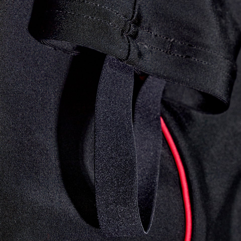 Bedrucktes dezentes 3-teiliges Set für Damen Schwarz/Koralle