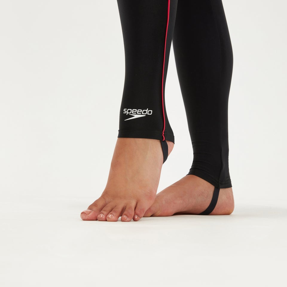 Bedrucktes dezentes 3-teiliges Set für Damen Schwarz/Koralle